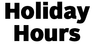 Holiday Hours